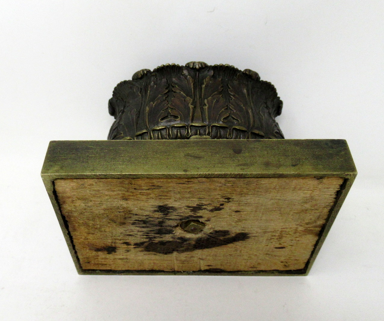 234. Antique French Ormolu Bronze Desk Ink Set Encrier Acanthus Grand Tour Regency - Image 7