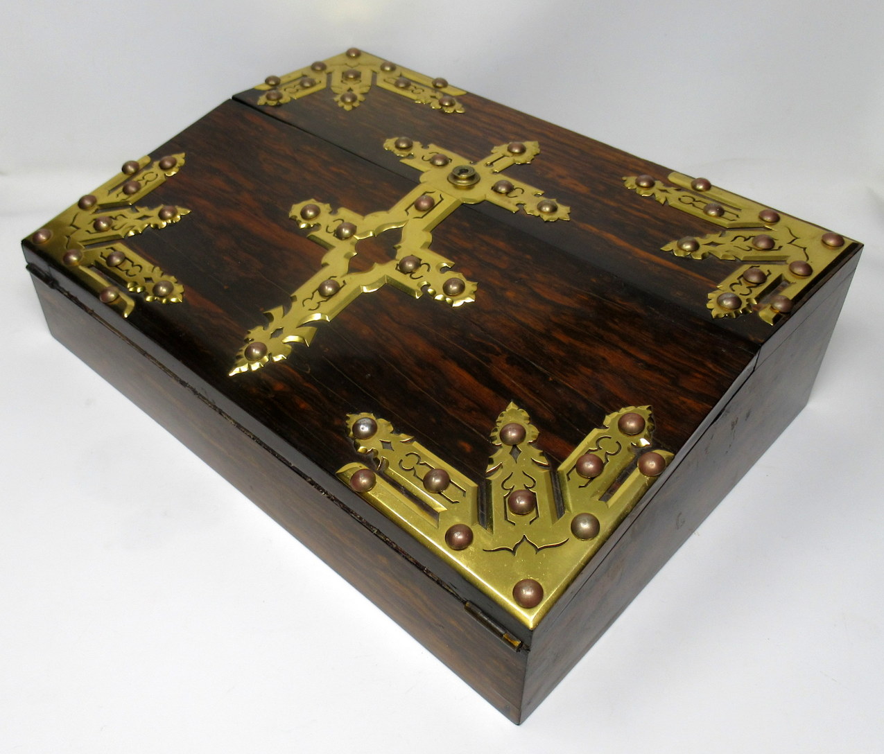 304. Coromandel Writing Slope Box Casket Poss Irish Austins Dublin Mid-19th Century - Image 7