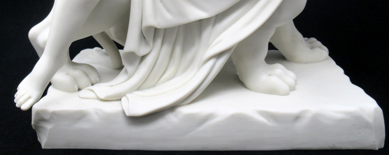 586. Minton Parian Figure Adriadne on Panther after Johann Heinrich von Dannecker 1758-1841 - Image 7