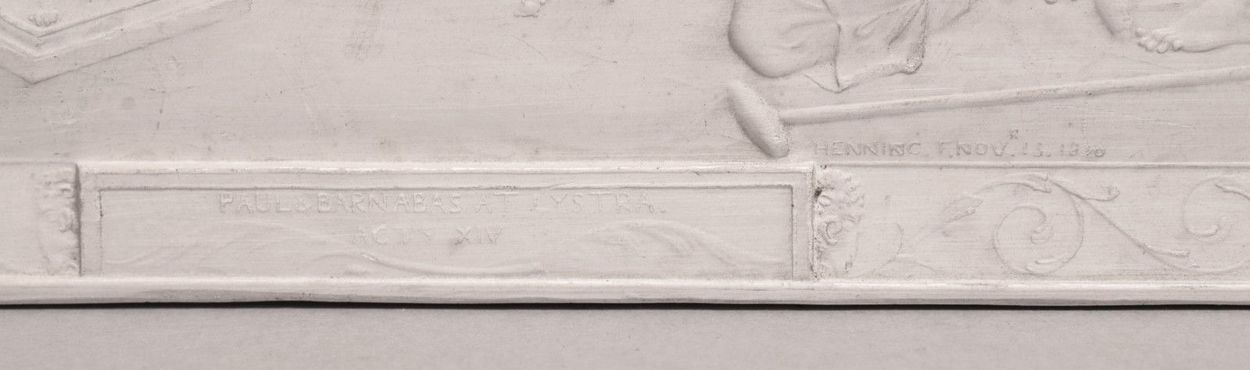 555. John Henning (1771-1851) Rare Set Six Plaster Plaques Cast in Relief After Raphael - Image 12