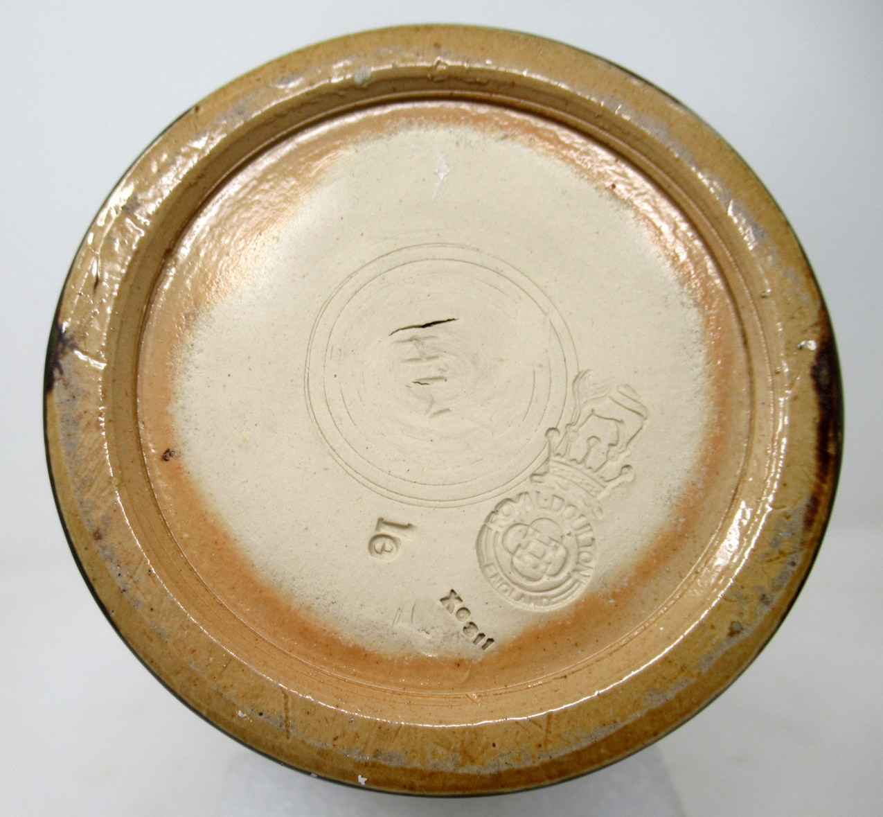 847. Antique Pair English Porcelain Royal Doulton Ceramic Art Nouveau Vases Urns - Image 8