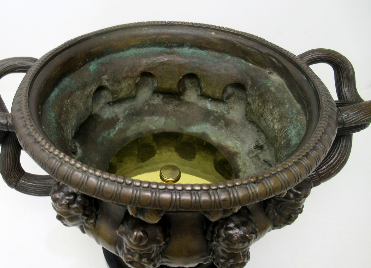 984. Antique French Ormolu Bronze Marble Warwick Albani Vase Urn Centerpiece 19thCt - Image 10