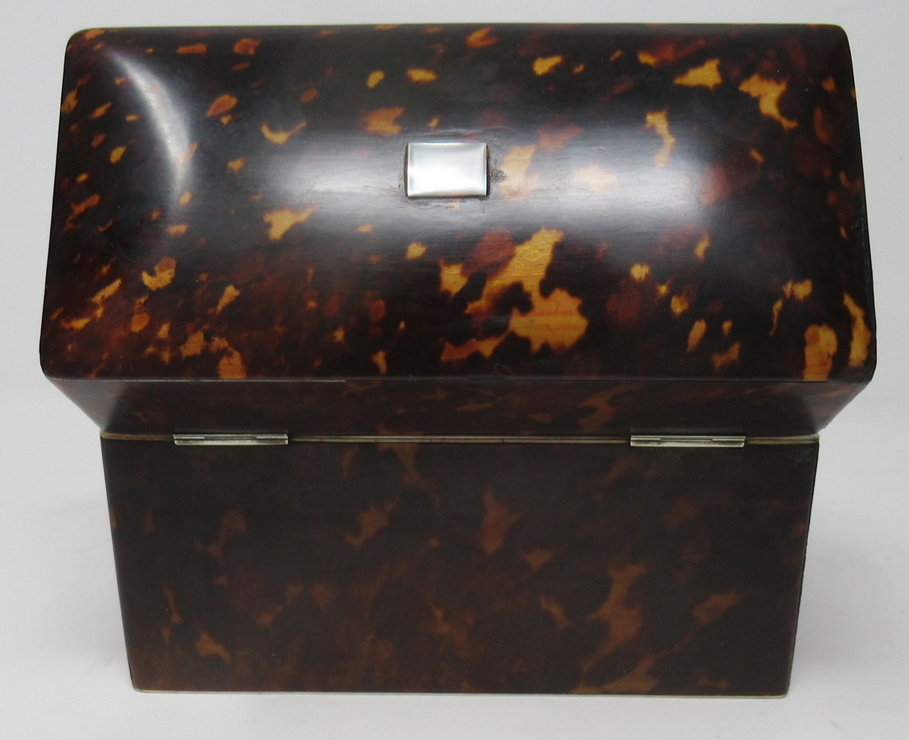 165. Figured Tortoiseshell Ivory Ladies Jewellery Casket by Thomas Lund 19thCt - Image 6