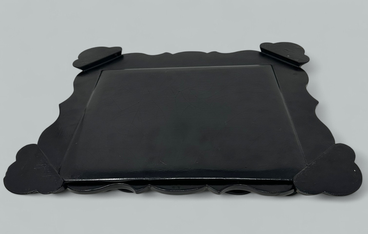 301. Antique Jennings and Bettridge Grand Tour Papier Mache Desk Set Inkstand Encrier - Image 9