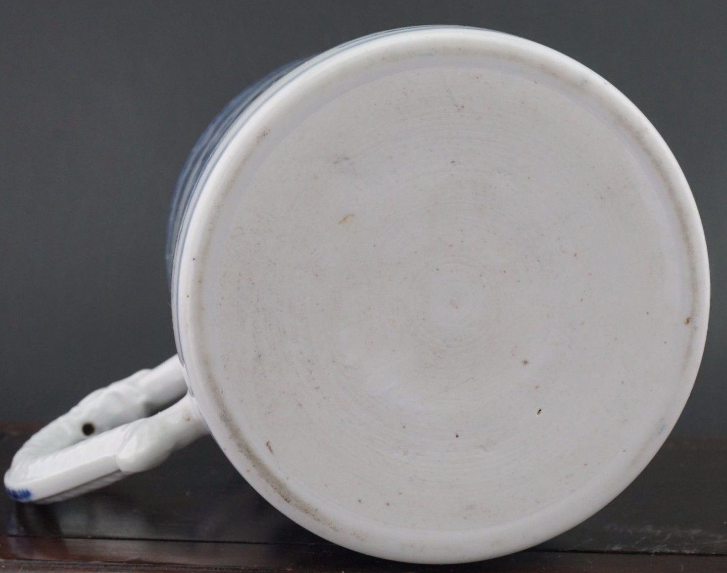 771. Chinese Porcelain Blue and White Dragon Tankard Mug 18thCt - Image 7