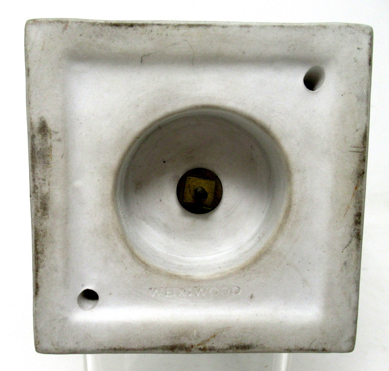 229. Antique Green Wedgwood Jasperware Ceramic Urn Vase after John Flaxman Cherubs - Image 8