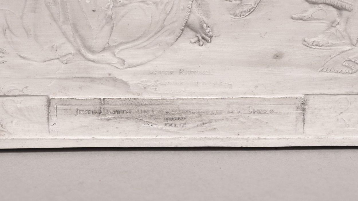 555. John Henning (1771-1851) Rare Set Six Plaster Plaques Cast in Relief After Raphael - Image 6
