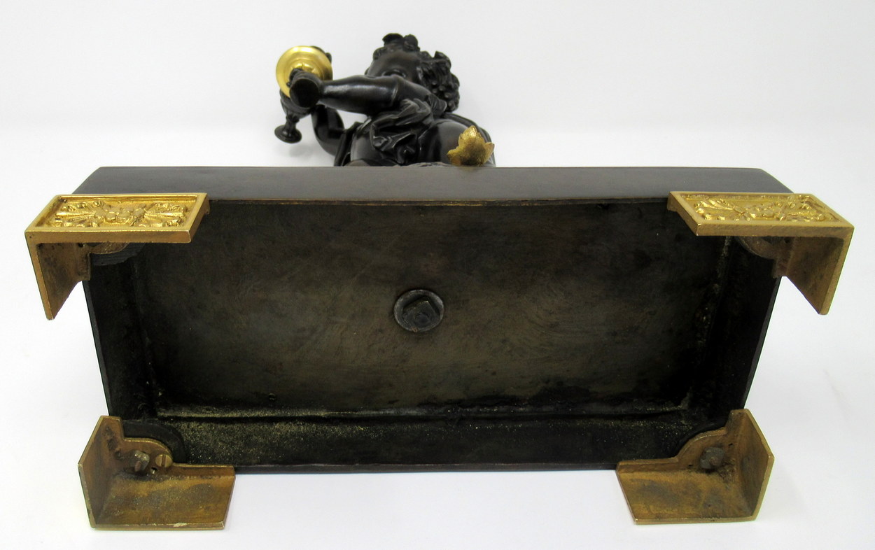 183. Grand Tour Classical Bronze Figure Infant Bacchus attrib. Egisto Rossi 19thCt - Image 9