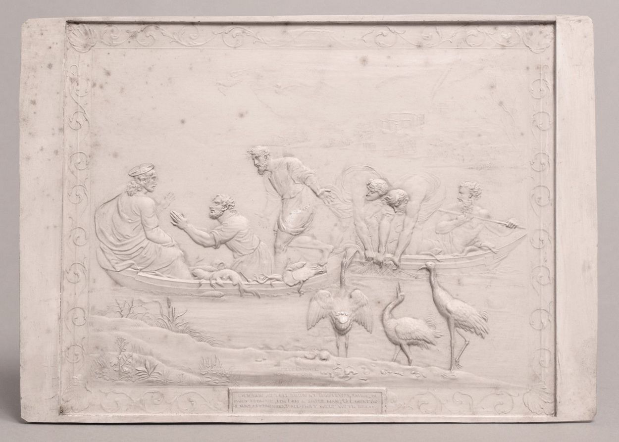 555. John Henning (1771-1851) Rare Set Six Plaster Plaques Cast in Relief After Raphael - Image 16