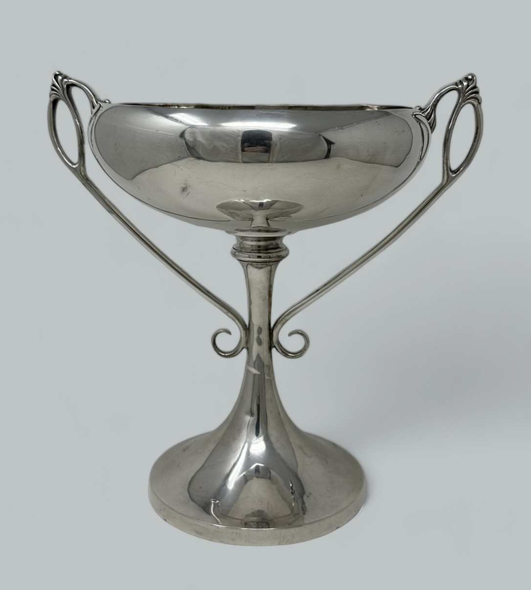 125. Antique Art Nouveau English Sterling Silver Sporting Trophy Cup Bowl Centerpiece - Image 3