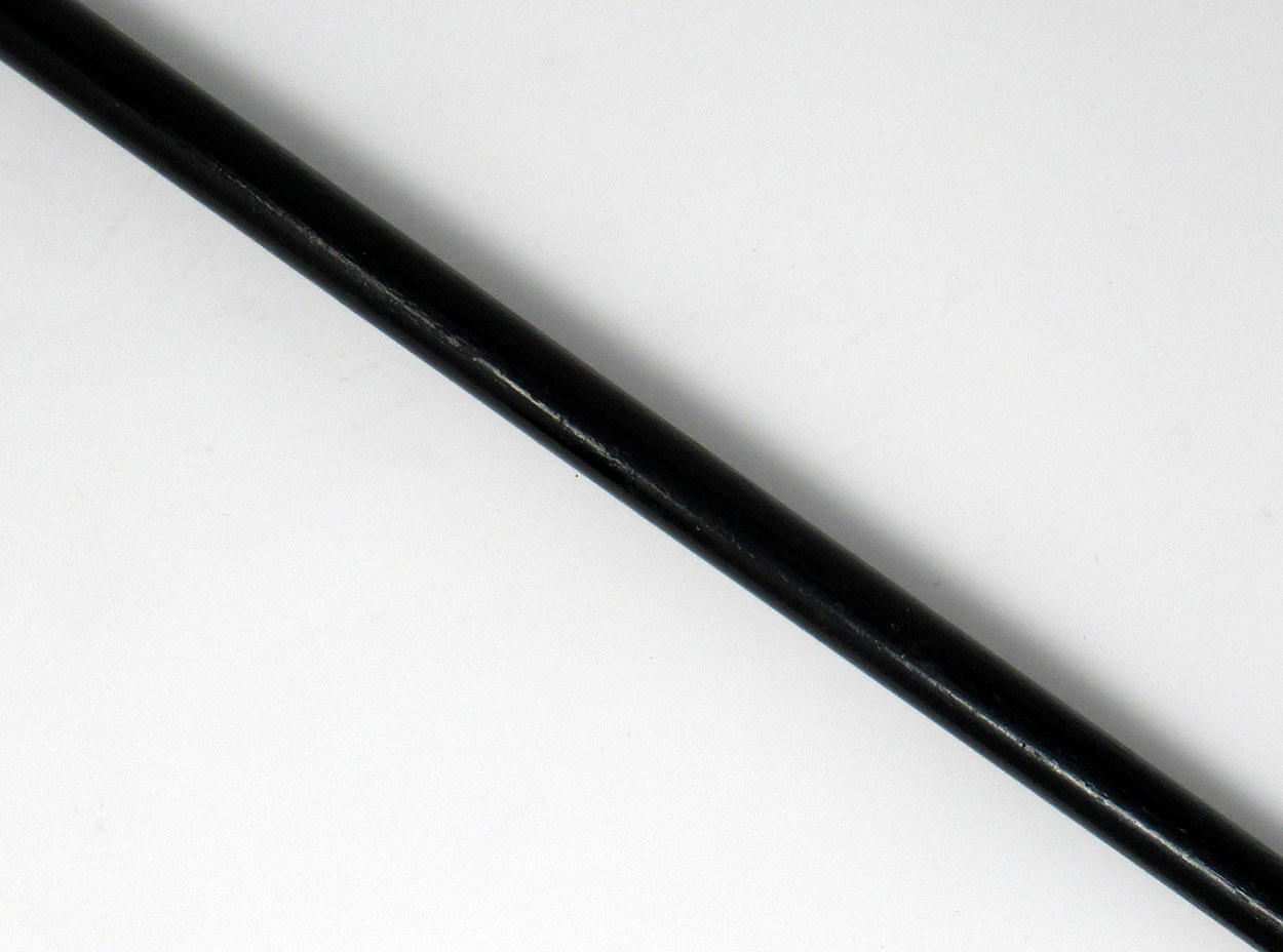 406. Fine Ladies Ebonized Swagger Stick with Unusual Continental Silver Grip 19thCt - Image 3