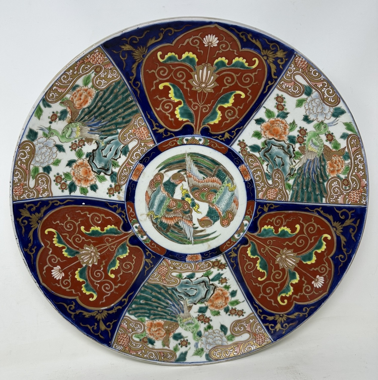 861. Antique Japanese Imari Porcelain Bowl Centerpiece Fukazawa Koransha Meiji Period - Image 2