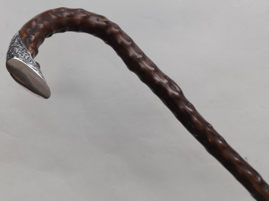 645. Thorn Wood Walking Stick by Jonathan Howell London 1897 - Image 2