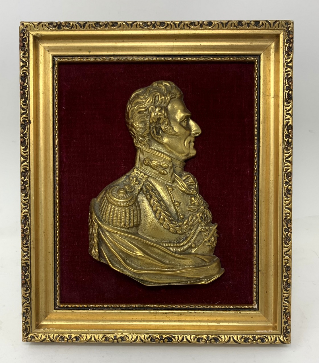 613. Arthur Wellesley 1st Duke of Wellington Antique Bronze Portrait Dublin Irishman - Image 2