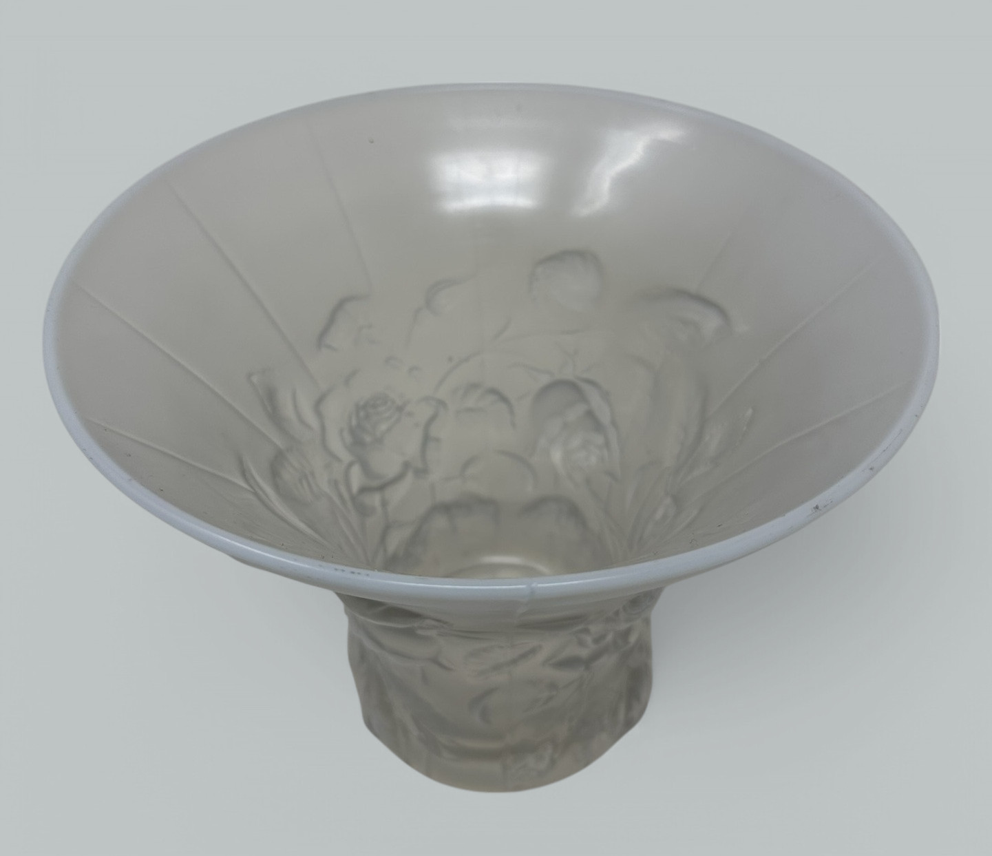 287. Antique Rene Lalique Style Barolac Art Deco Opalescent Bowl Centerpiece 1930s - Image 6