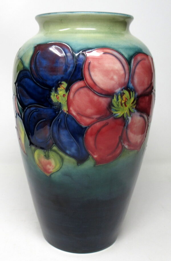 177. Large Walter Moorcroft Anemone Pattern Tubelined Pottery Vase