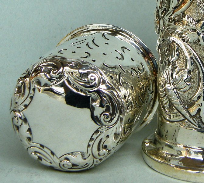 218. Rare Irish Silver Muffineer Charles Lamb Dublin 1901. 8.9ozs - Image 4