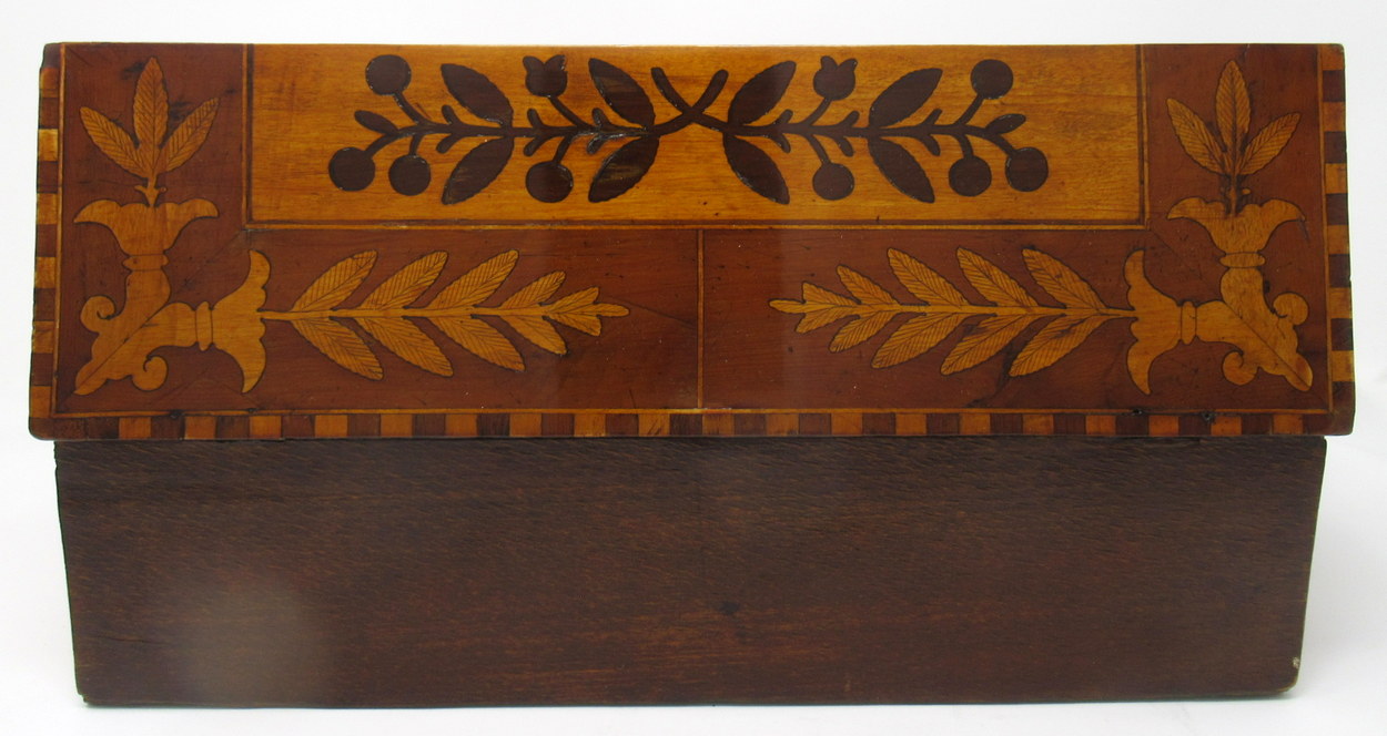 333. Irish Killarney Ware Arbutus Wood Ladies or Gents Travelling Writing Slope 19thCt - Image 7