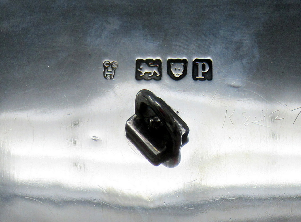 781. Antique Art Deco English Sterling Silver Ink Desk Inkstand Desk Set London 1910 - Image 10