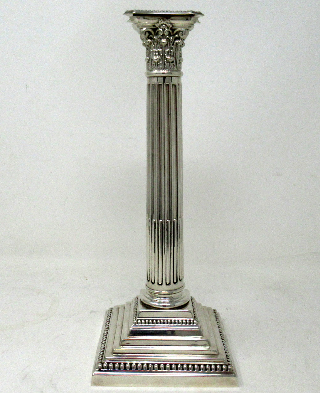 269. Antique English Sterling Silver Candlestick Candelabra Edwardian Barker Brothers - Image 6