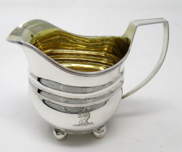 677. Fine Sterling Georgian Silver Cream Jug Pitcher William Abdy London 1809