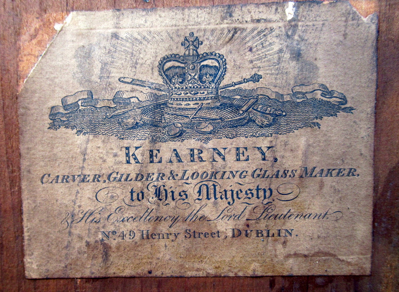 812. Rare Irish Georgian Giltwood Pier Mirror Joshua Kearney Dublin Circa 1810 - Image 4