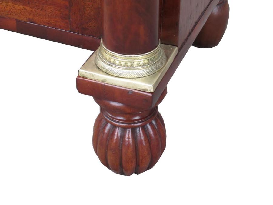 087 Fine Regency Mahogany Twin Door Side Cabinet Attrib. Williams Gibton early 19Ct - Image 5