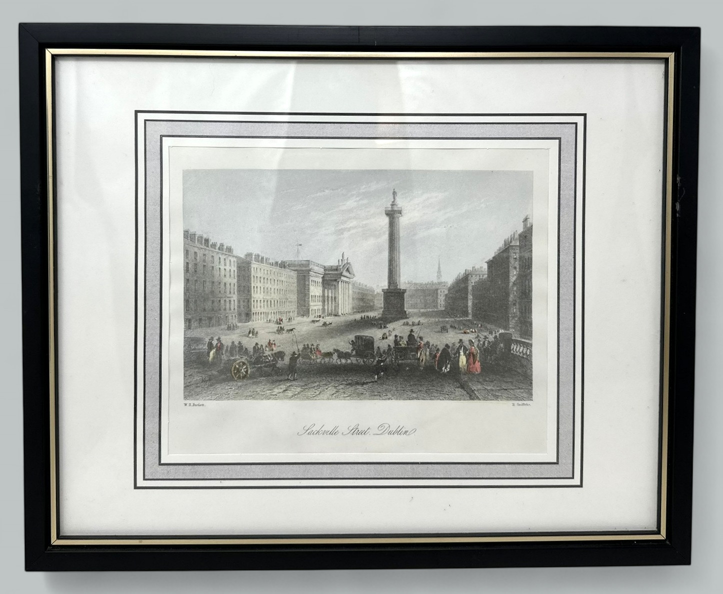 942. William Henry Bartlett Antique Set Colour Prints Ireland Dublin Views Irish - Image 5