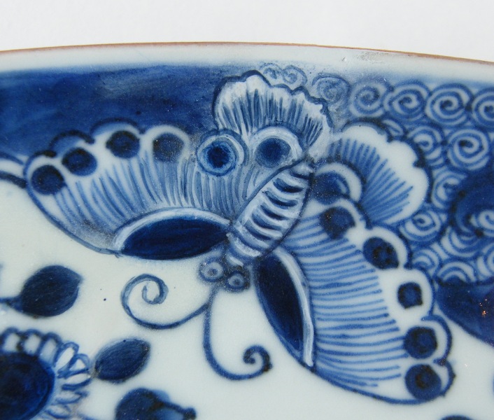 546. LARGE Chinese Blue White Charger 18th Century - Image 6