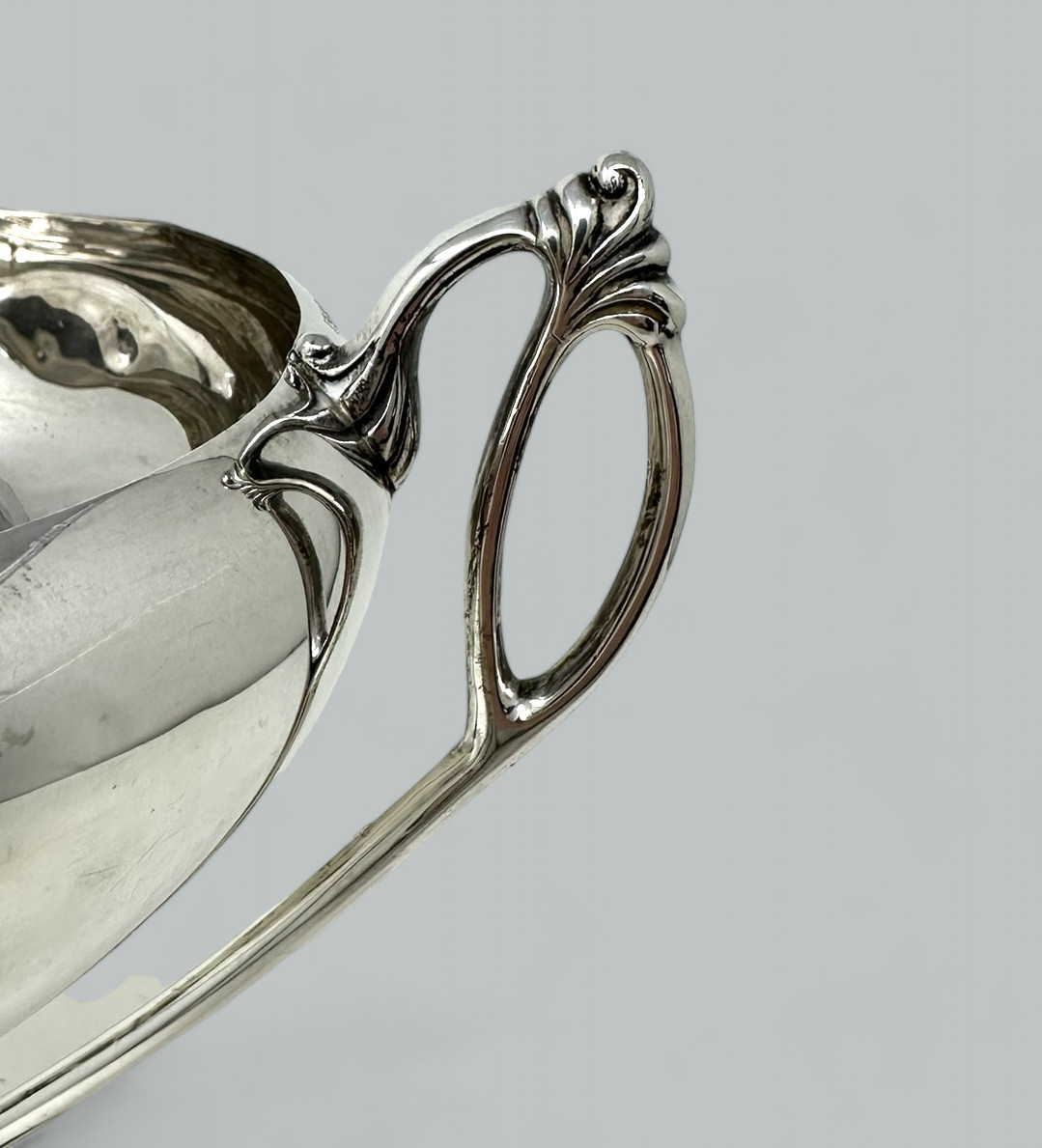 125. Antique Art Nouveau English Sterling Silver Sporting Trophy Cup Bowl Centerpiece - Image 5