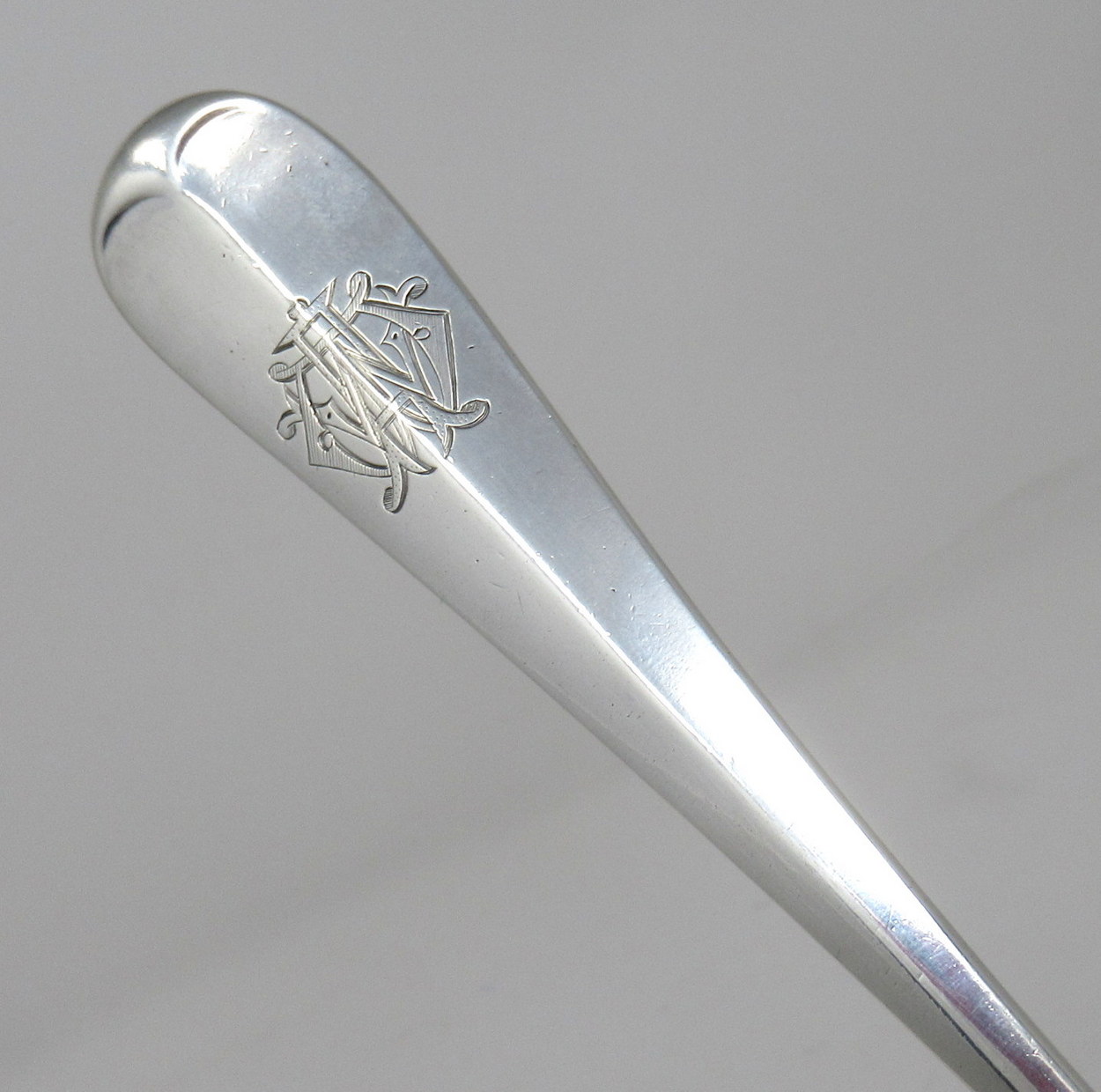 452. English Sterling Silver Soup Ladle Walker Hall Sheffield 8.4ozs. Hallmark 1901 - Image 2