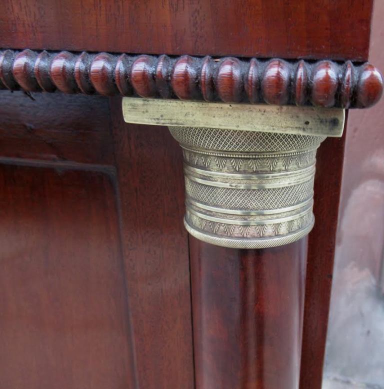 087 Fine Regency Mahogany Twin Door Side Cabinet Attrib. Williams Gibton early 19Ct - Image 3