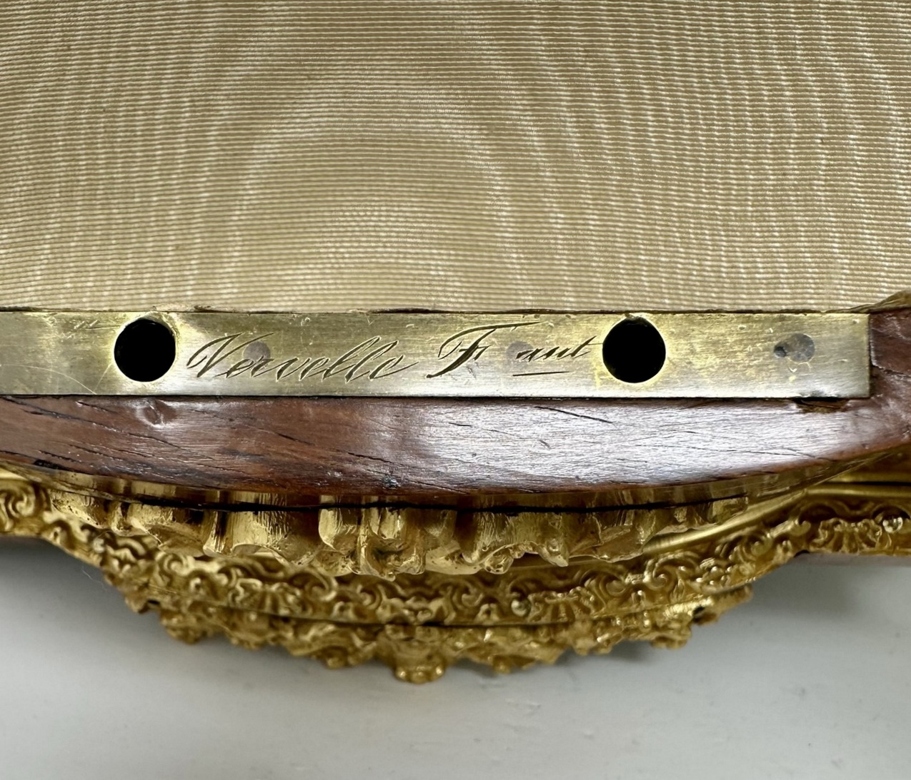 888. Antique French Ormolu Kingwood Sevres Casket Jewelry Box by Vervelle Audot Paris - Image 11