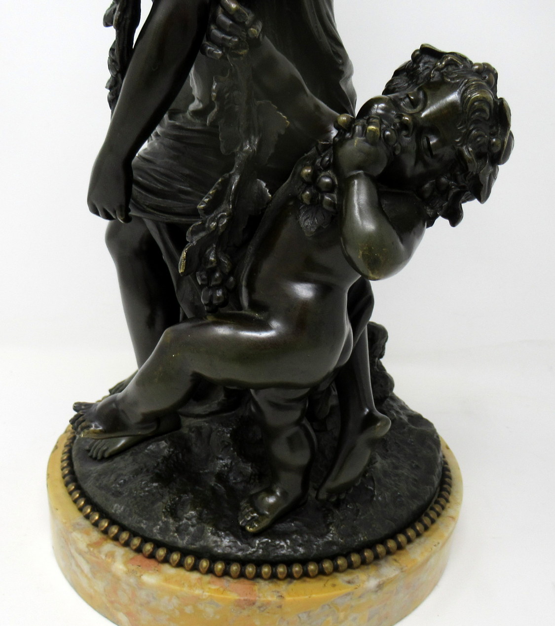 207. Superb French Figural Bronze “Triumph of Bacchus” Signed Edmond Louis Auguste Leveque 19thCt - Image 7