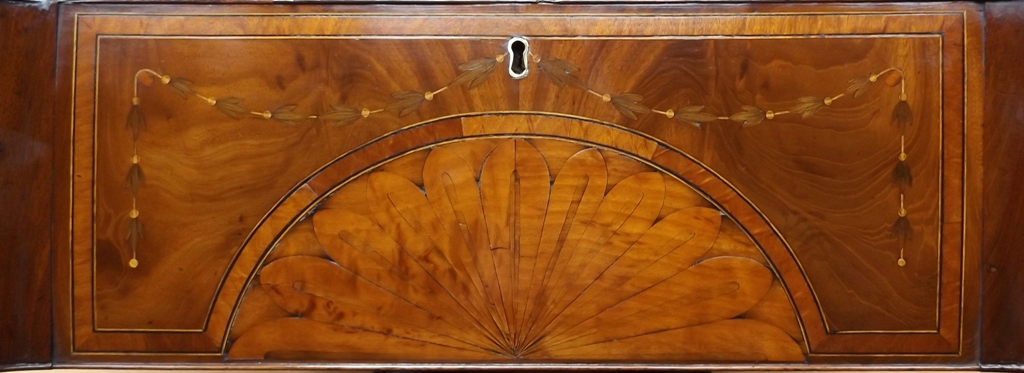 713. Fine English Georgian Mahogany Bow-Fronted Sideboard late 18thCt - Image 8