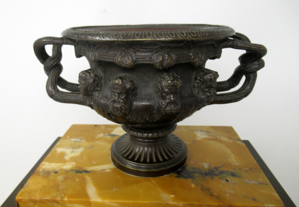 925. Antique French Sienna Marble Clock Silk Suspension Warwick Urn by Honoré Pons - Image 12