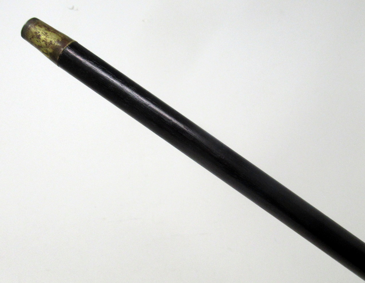 853. Antique Vintage Irish Bog Oak Wooden Walking Cane Swagger Stick Sterling Silver - Image 14