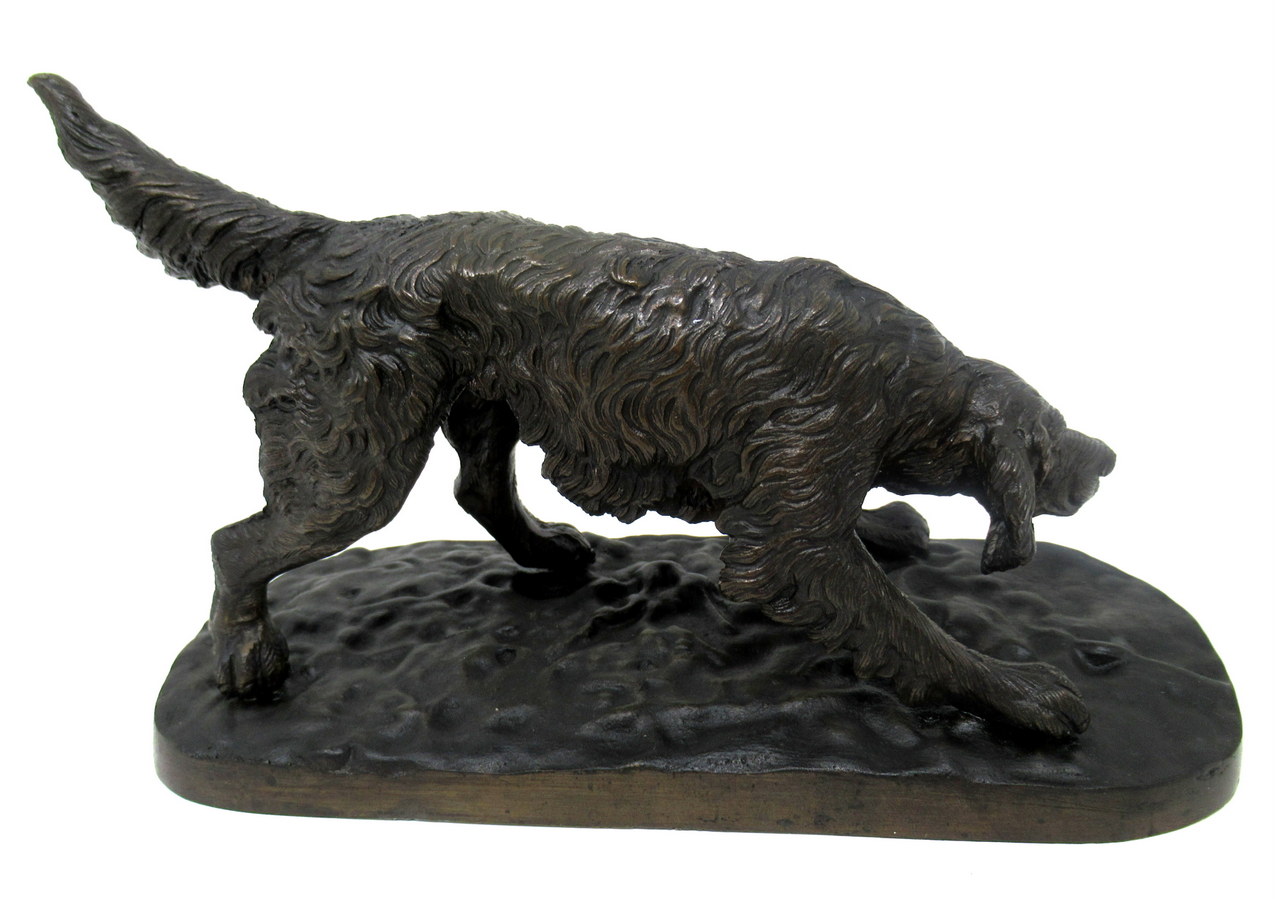 578. Antique Grand Tour Bronze Animal Sculpture Dog Figure attrib Pierre-Jules Mene - Image 6