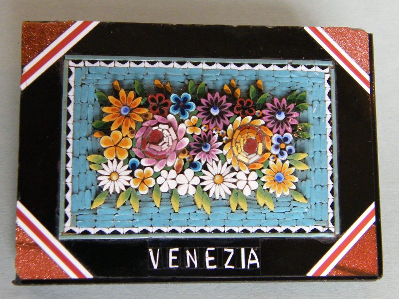 410. Micro Mosaic Desk Paper Weight Circa 1900