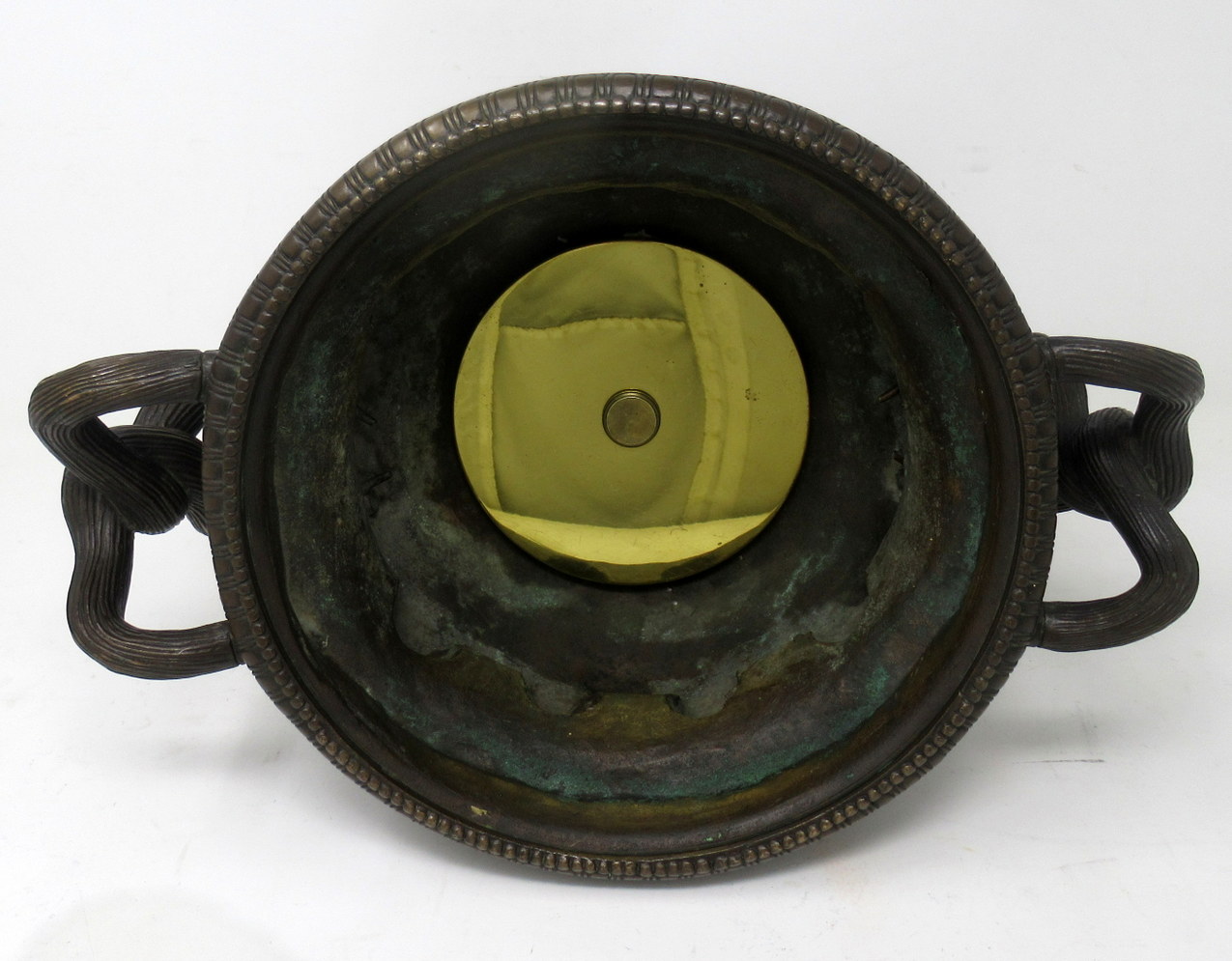 984. Antique French Ormolu Bronze Marble Warwick Albani Vase Urn Centerpiece 19thCt - Image 11