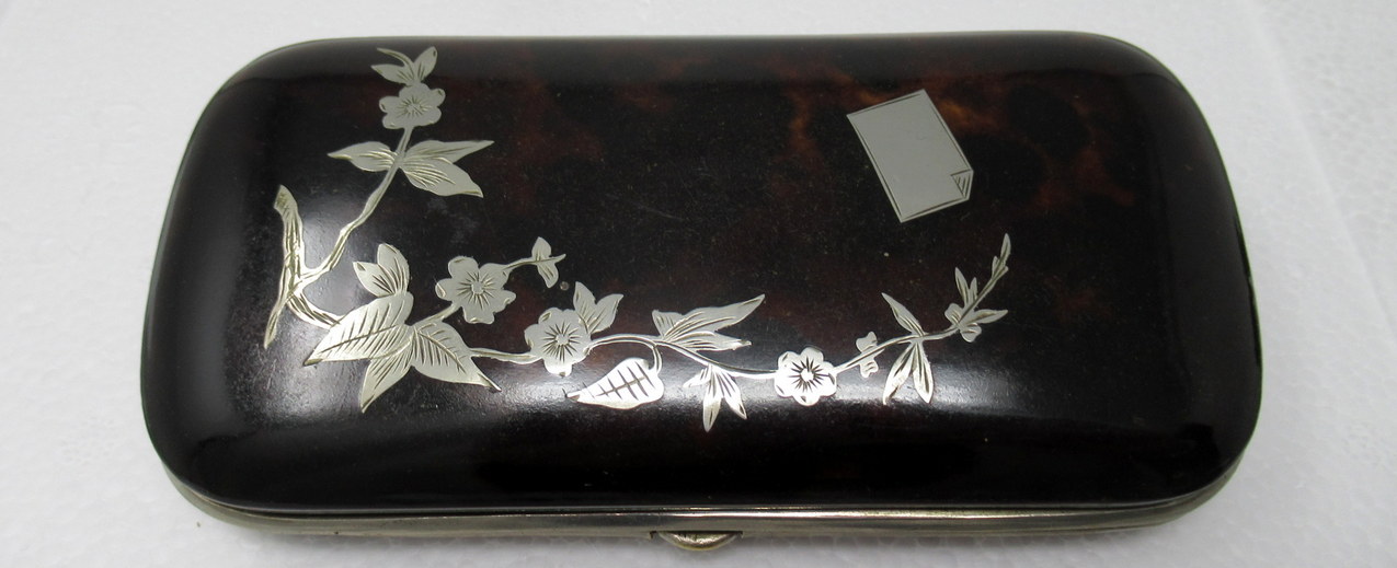 726. Antique Victorian Silver Card Case Trinket and Snuff Box Regency Grand Tour 19ct - Image 10