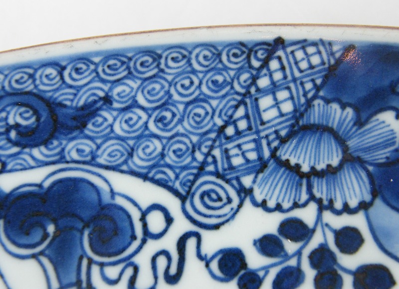 546. LARGE Chinese Blue White Charger 18th Century - Image 7