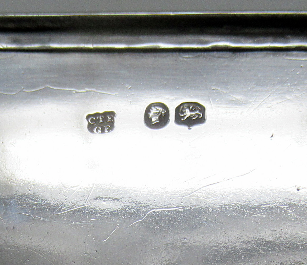 973. Antique Georgian English Sterling Silver Desk Inkstand Charles Thomas Fox 1853 - Image 8