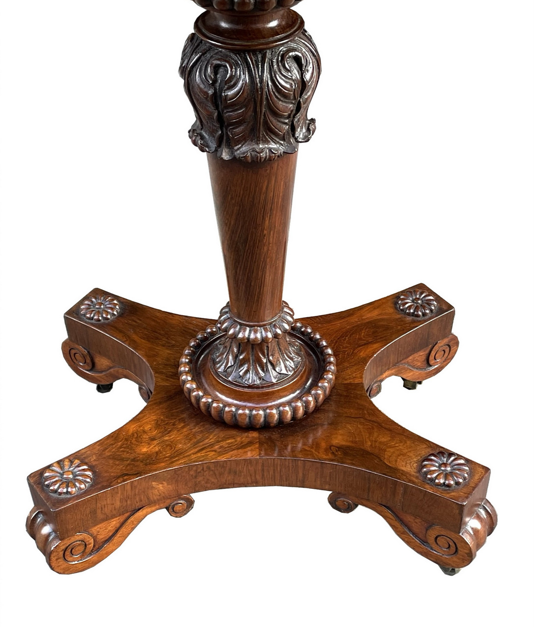 257. Fine English Regency Rosewood Work Table attrib. Gillows Lancaster 19thCt - Image 3