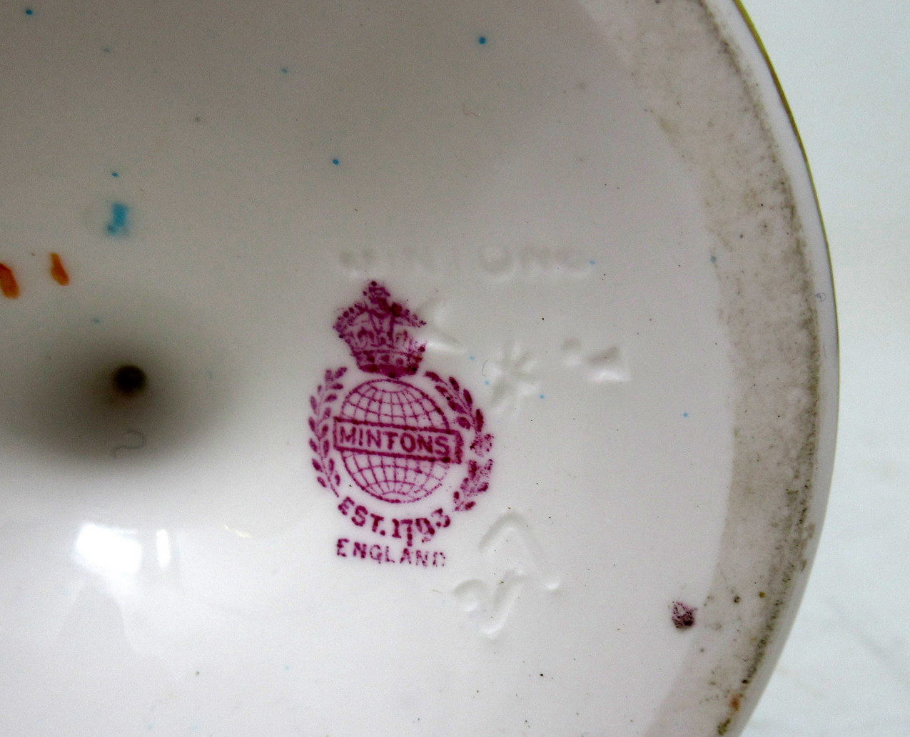 801. Antique Pair Minton Staffordshire Porcelain Vases Centerpieces Birds Turquoise - Image 8