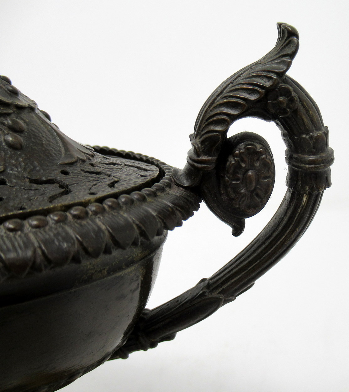 715. Superb French Bronze Sienna Marble Grand Tour Urn Potpourri early 19thCt - Image 8