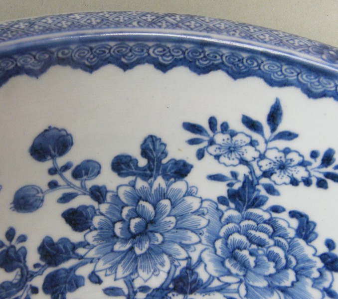 440. Rare Chinese Porcelain Chien Lung Basin 18th Ct - Image 5