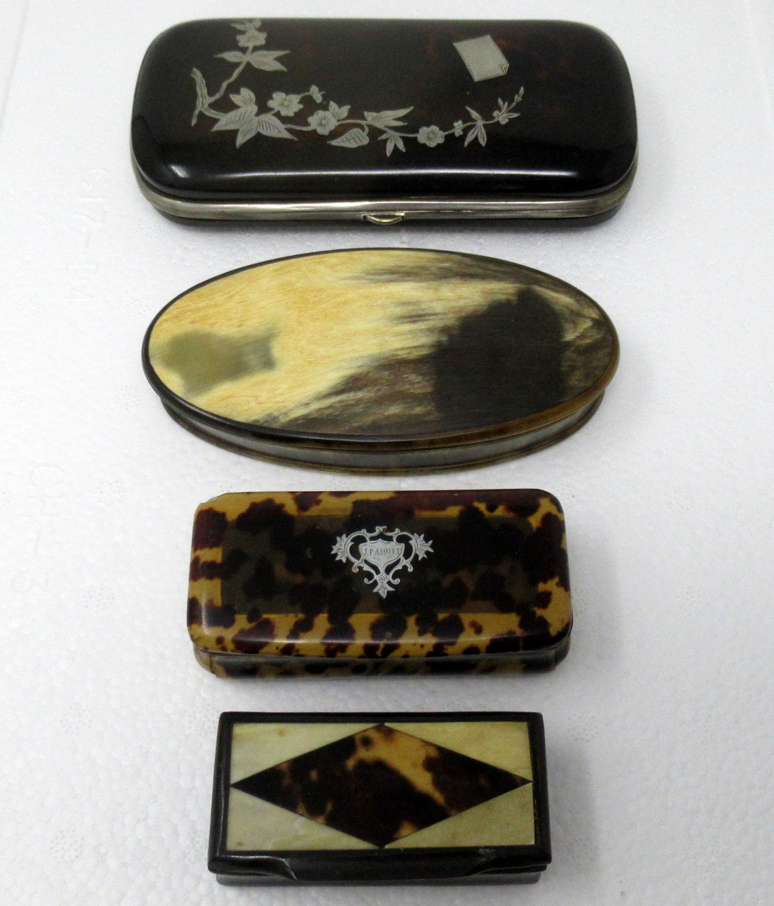 726. Antique Victorian Silver Card Case Trinket and Snuff Box Regency Grand Tour 19ct