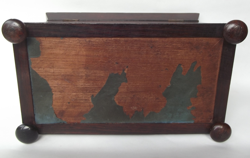 298. Fine Rosewood Brass Inlaid Tea Caddy attrib. to George Oakley - Image 10