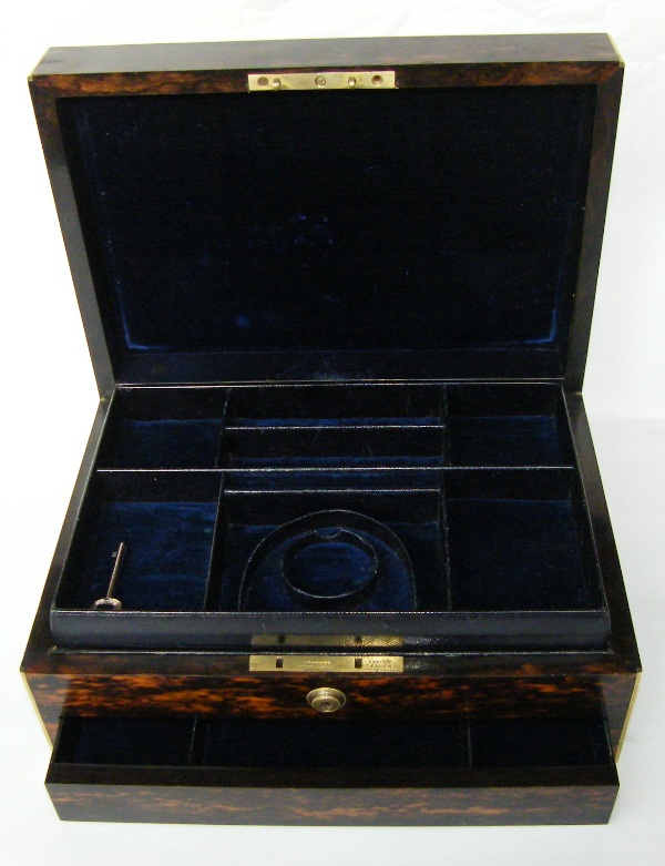 999a. Brass Bound Coromandel Casket. S. Fisher London 19th Ct - Image 5